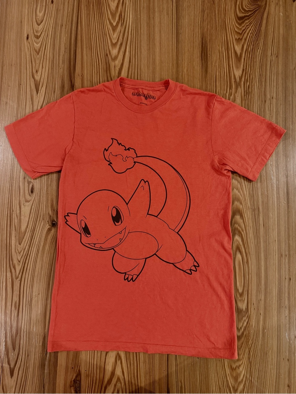 Pokemon Red Charmander Graphic Short Sleeve Tee